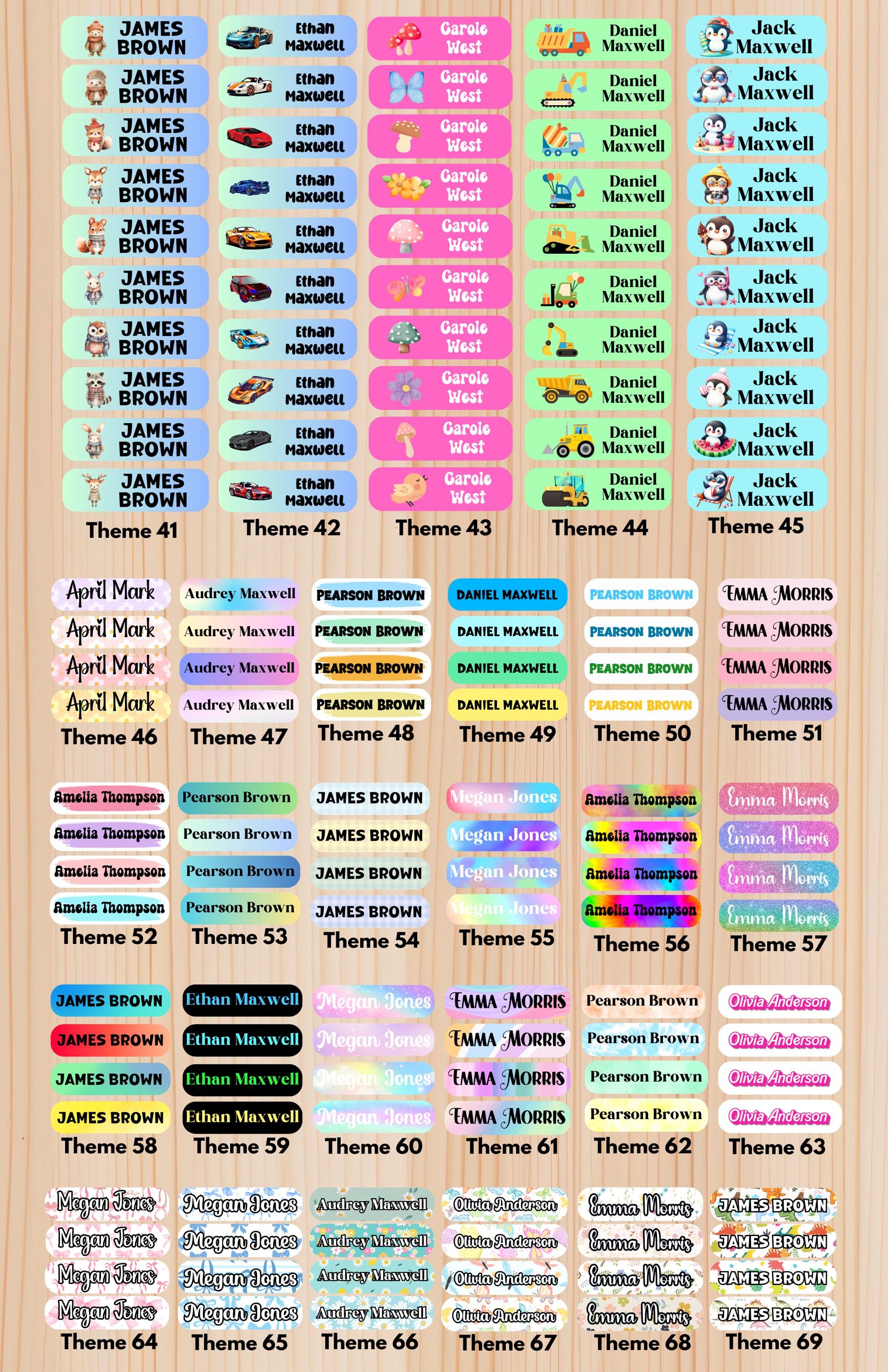 102 Waterproof Daycare Labels, Dishwasher Safe , Iron on, Summer camp name labels, School Supply, Customized Labels, Water bottle name label