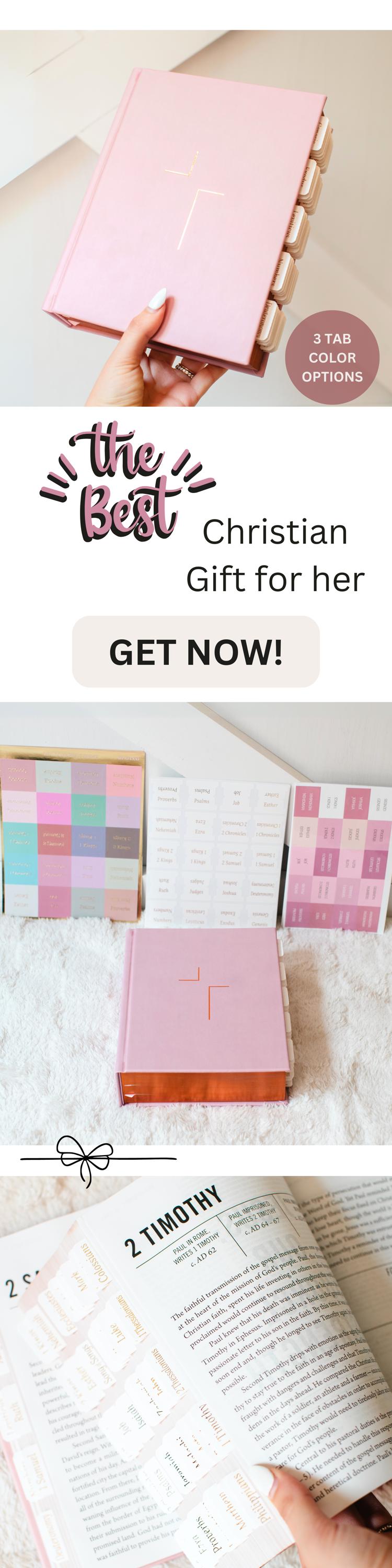 Custom Name Pink Bible NIV Tabbed Journaling Bible Gift For Her Christian Women Bible Study Gift Personalized Tabbed Bible with Tabs Custom