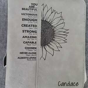 Personalized Bible Cover , Leatherette Bible Cover , Custom Gift