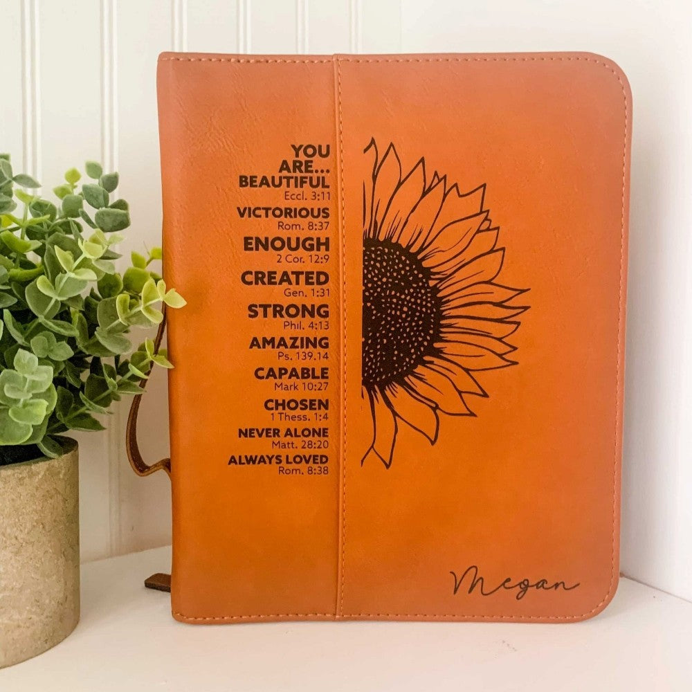 Personalized Bible Cover , Leatherette Bible Cover , Custom Gift