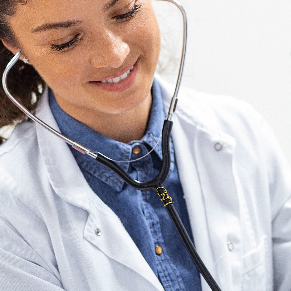 Personalized Stethoscope ID Tag with Birthstone & Name, Appreciation/Graduation Gift for Doctor/Nurse/Medical Students
