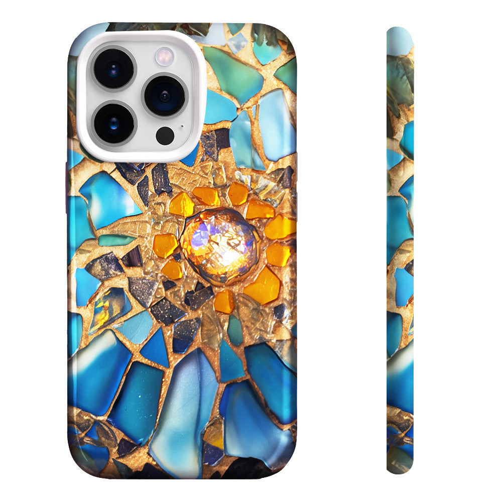 3d Stained Glass Mosaic Phone Case, Multiple Styles Available for iPhone, Samsung Galaxy, Google Pixel