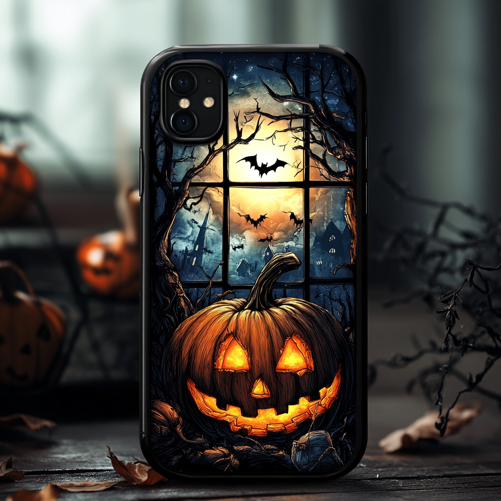 Halloween Pumpkin Phone Case Collection,Multiple Styles for iPhone, Samsung Galaxy, Google Pixel