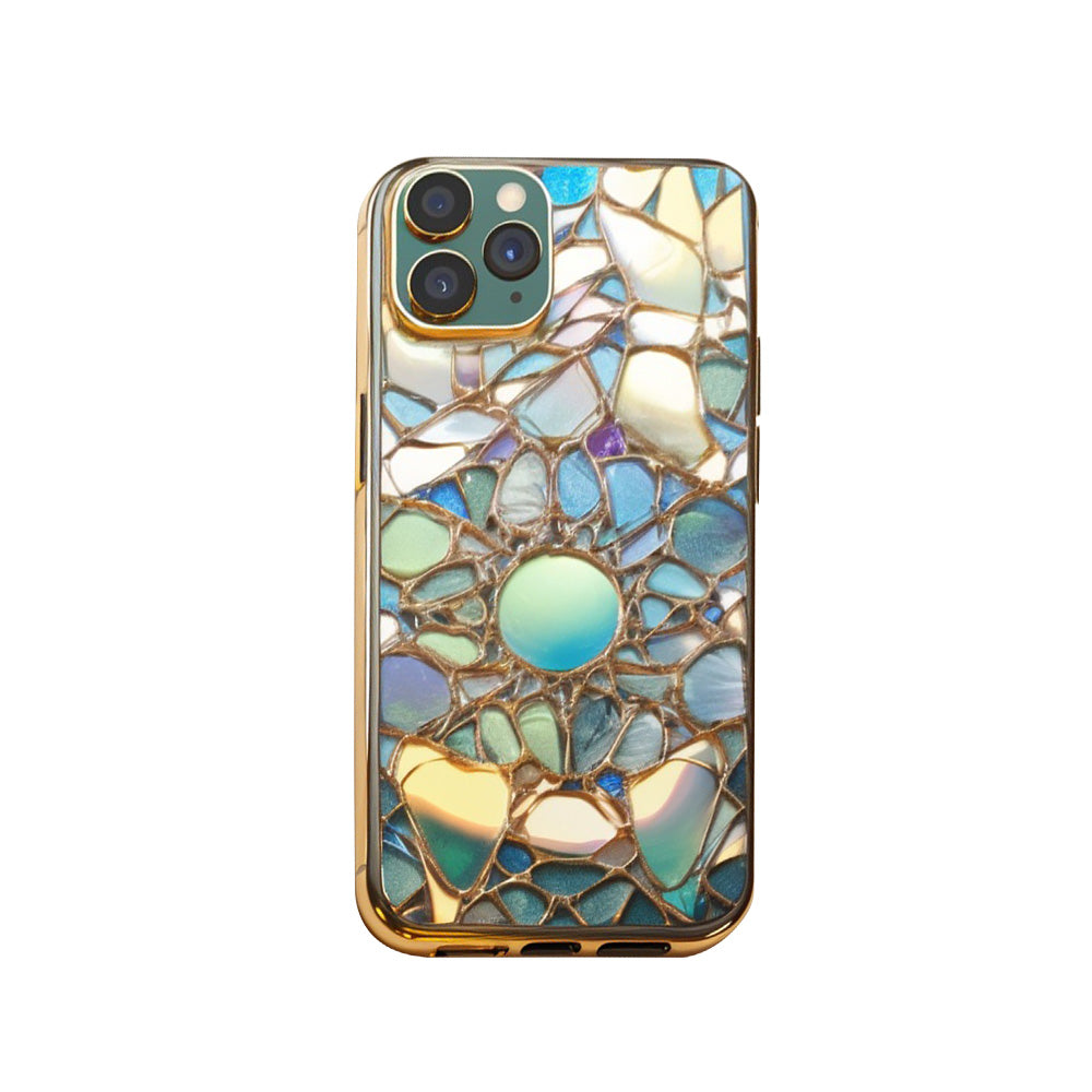 3d Stained Glass Mosaic Art Phone Case,Premium Protective Cover for iPhone, Samsung Galaxy, Google Pixel