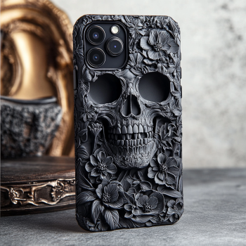 3D Gothic Skull Phone Case Collection,Multiple Styles for iPhone, Samsung Galaxy, Google Pixel