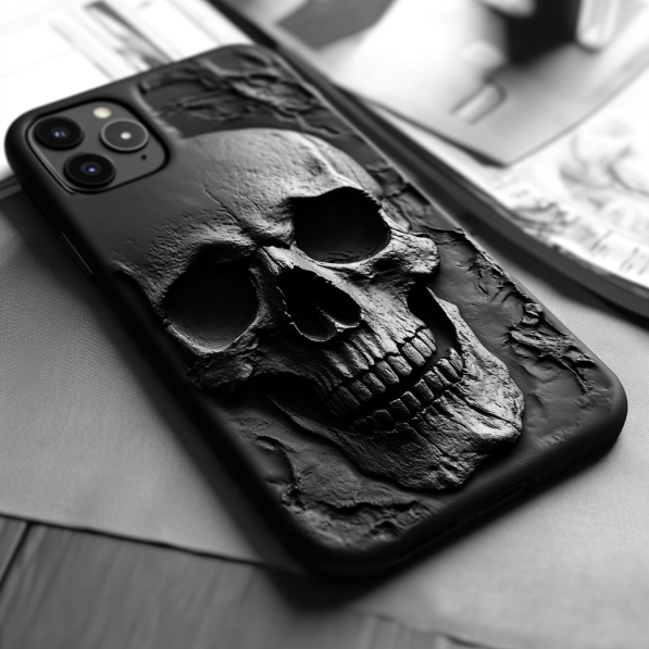 3D Gothic Skull Phone Case Collection,Multiple Styles for iPhone, Samsung Galaxy, Google Pixel