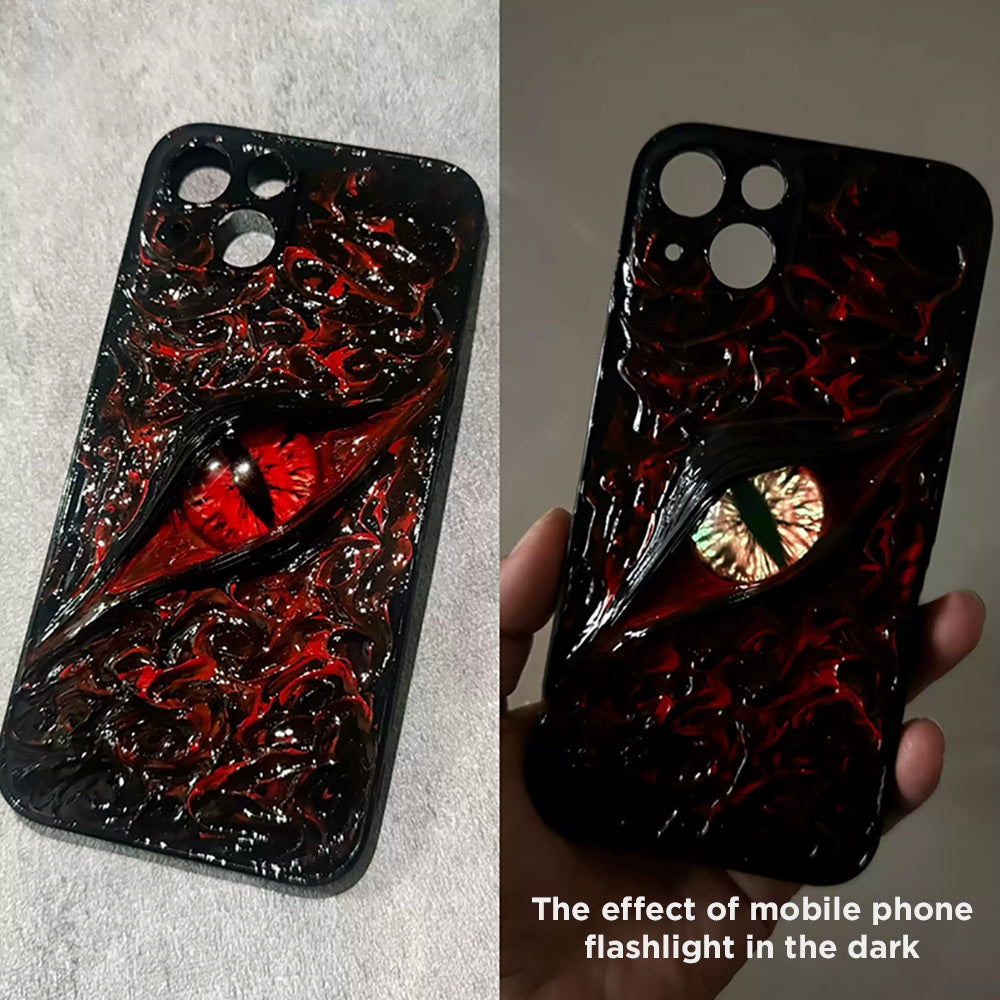 Glow in the Dark 3D Eye Of Cthulhu Phone Case,Multiple Styles for Halloween, Spooky szn/Spooky Season, Spooky Season, for iPhone