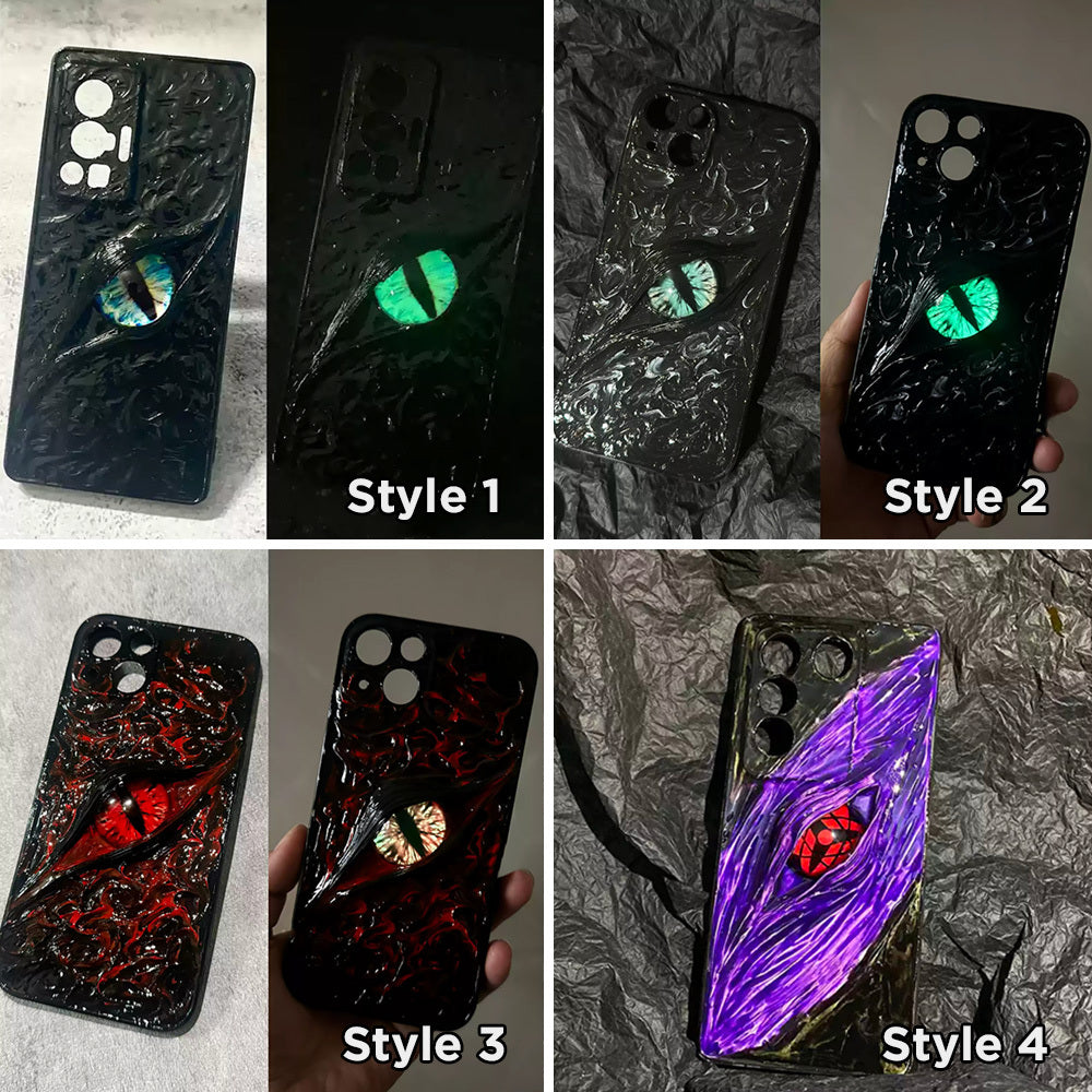 Glow in the Dark 3D Eye Of Cthulhu Phone Case,Multiple Styles for Halloween, Spooky szn/Spooky Season, Spooky Season, for iPhone