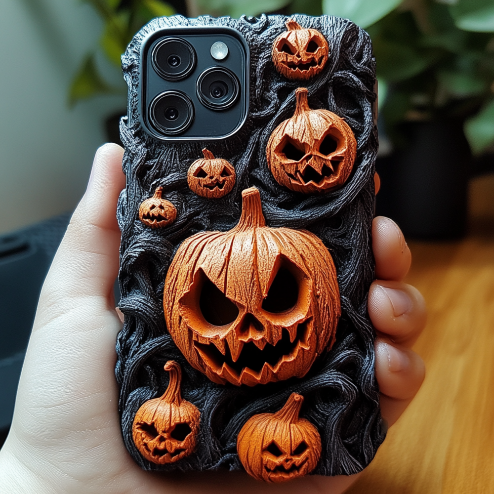 Spooky szn/Spooky Season Halloween Pumpkins Phone Case,Spooky Season Multiple Styles Available for iPhone, Samsung Galaxy, Google Pixel