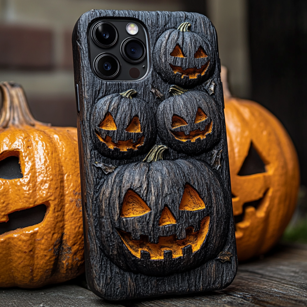 Spooky szn/Spooky Season Halloween Pumpkins Phone Case,Spooky Season Multiple Styles Available for iPhone, Samsung Galaxy, Google Pixel