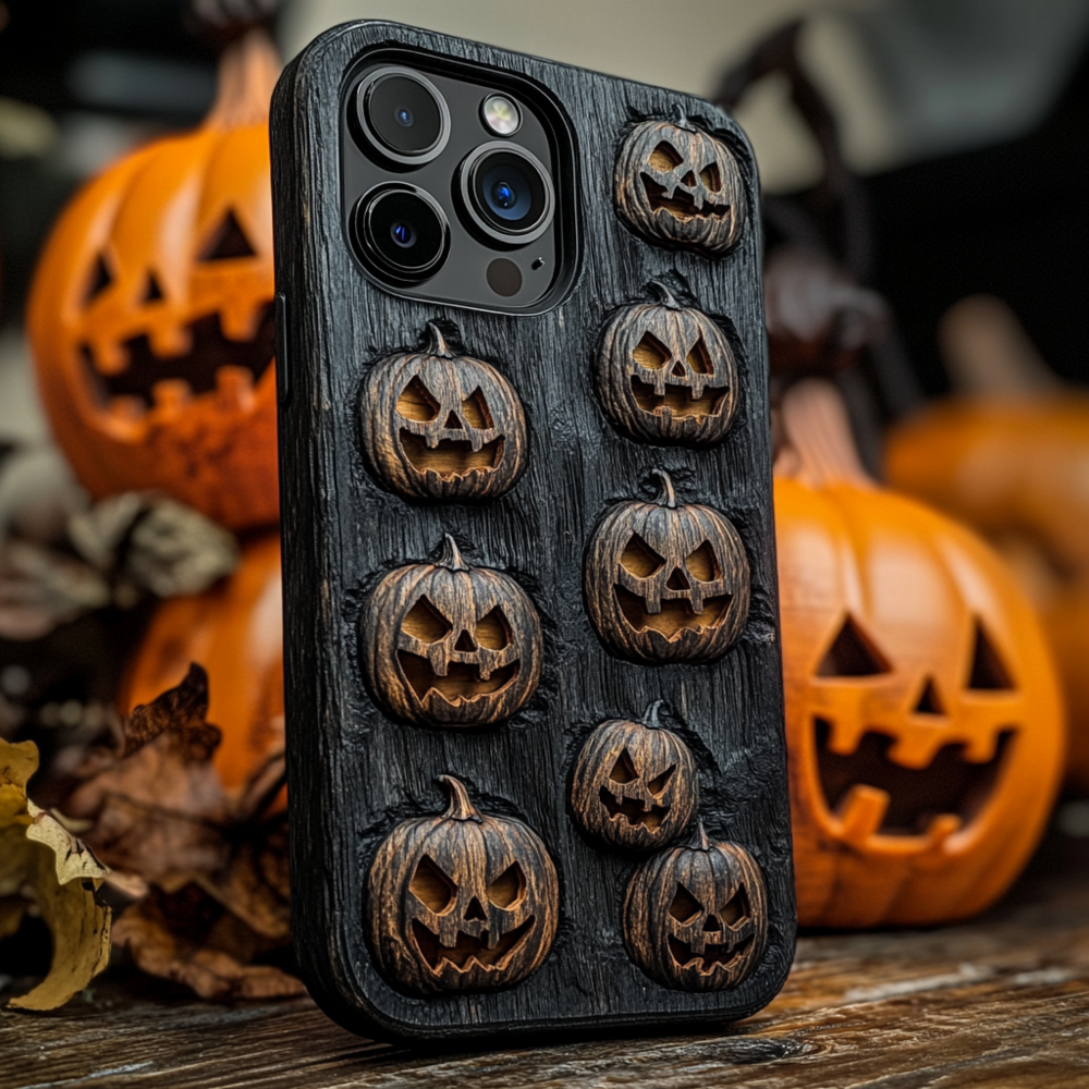 Spooky szn/Spooky Season Halloween Pumpkins Phone Case,Spooky Season Multiple Styles Available for iPhone, Samsung Galaxy, Google Pixel
