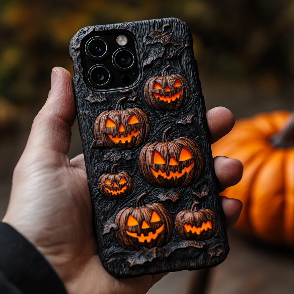 Spooky szn/Spooky Season Halloween Pumpkins Phone Case,Spooky Season Multiple Styles Available for iPhone, Samsung Galaxy, Google Pixel