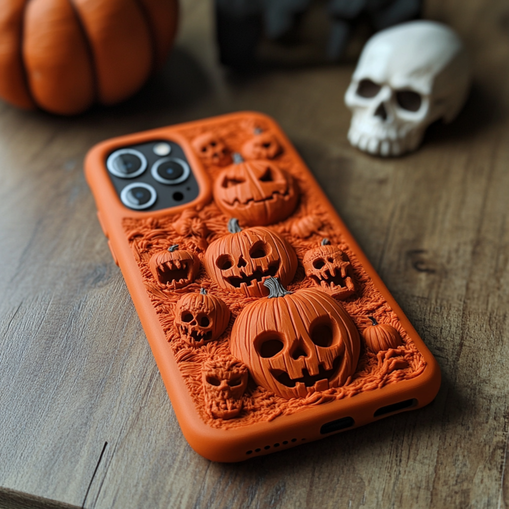 Spooky szn/Spooky Season Halloween Pumpkins Phone Case,Spooky Season Multiple Styles Available for iPhone, Samsung Galaxy, Google Pixel