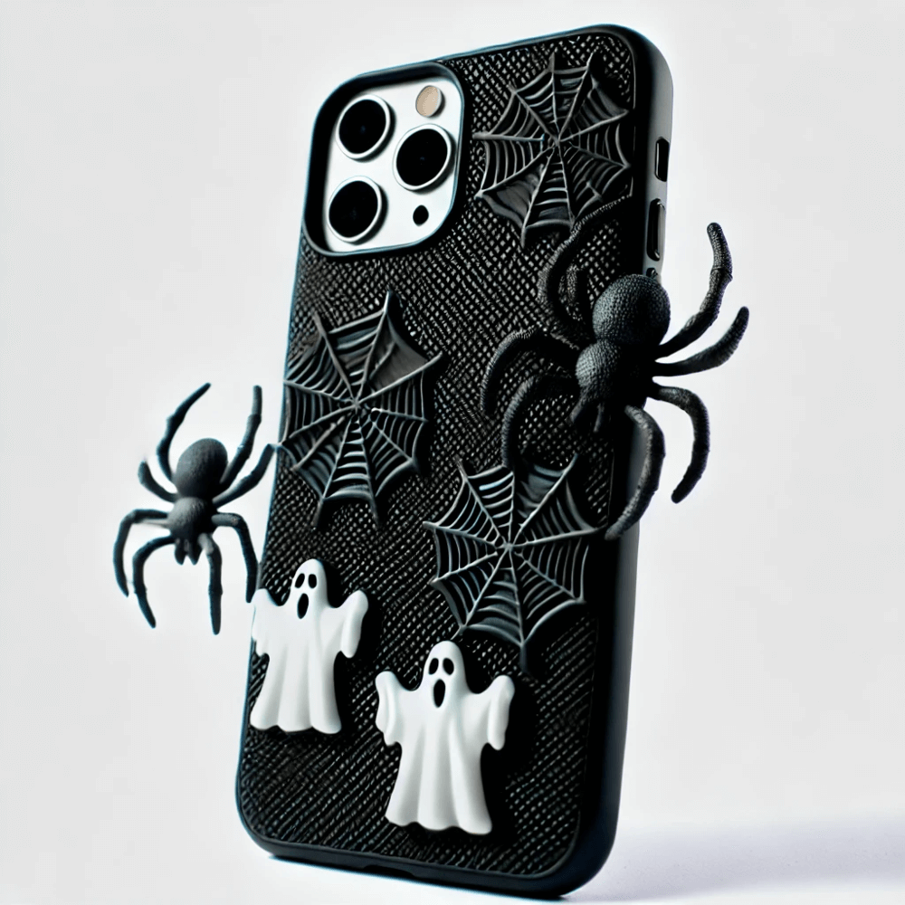 Personalized Halloween 3D Phone Case, Handcrafted, Made with hand picked Accessories, Spooky Season Design with Optional Accessories, for iPhone, Samsung Galaxy, Google Pixel