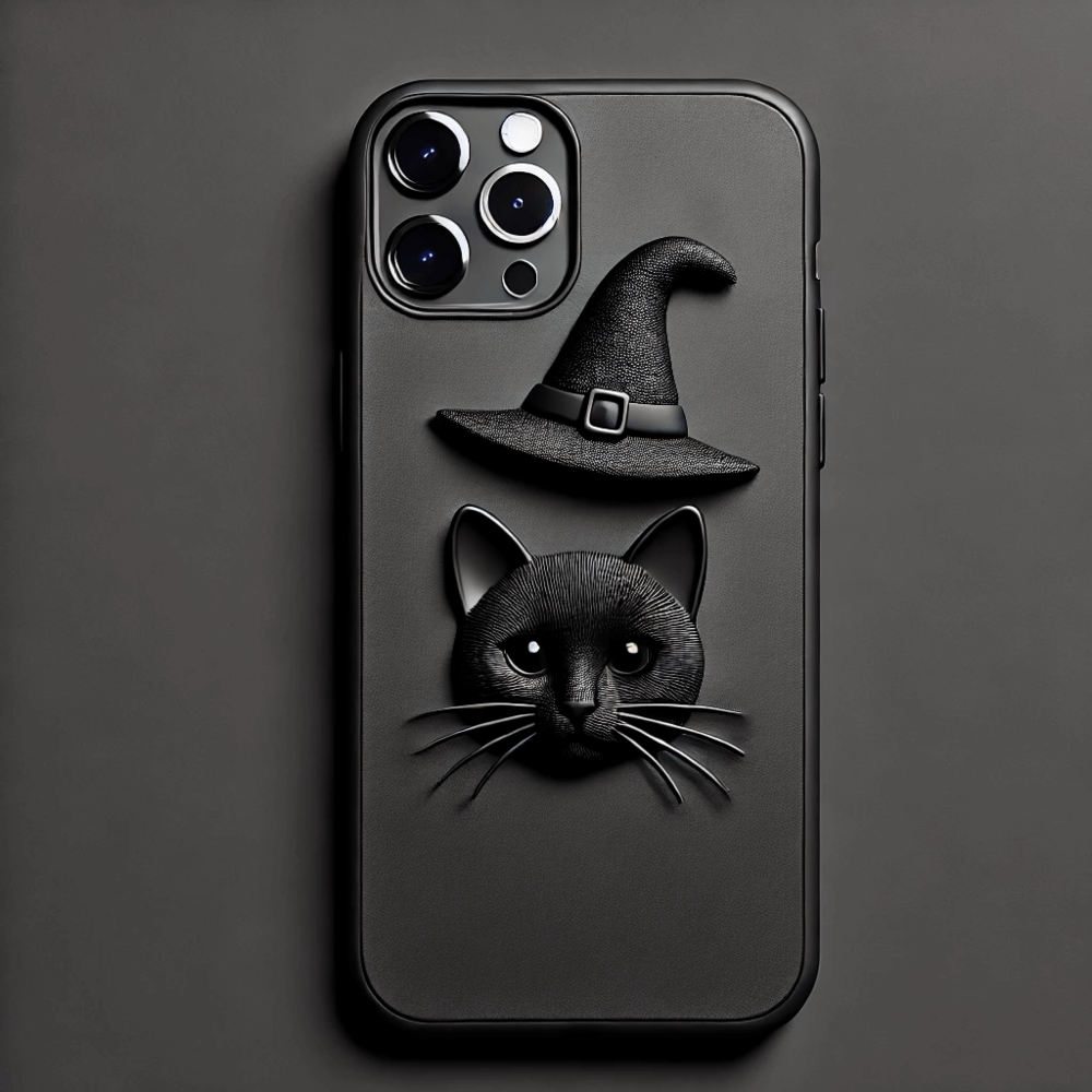 Personalized Halloween 3D Phone Case, Handcrafted, Made with hand picked Accessories, Spooky Season Design with Optional Accessories, for iPhone, Samsung Galaxy, Google Pixel