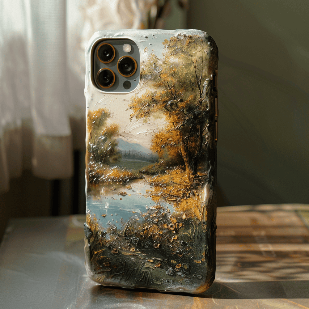 Oil Painting Style Phone Case,Multiple Designs for iPhone, Samsung Galaxy