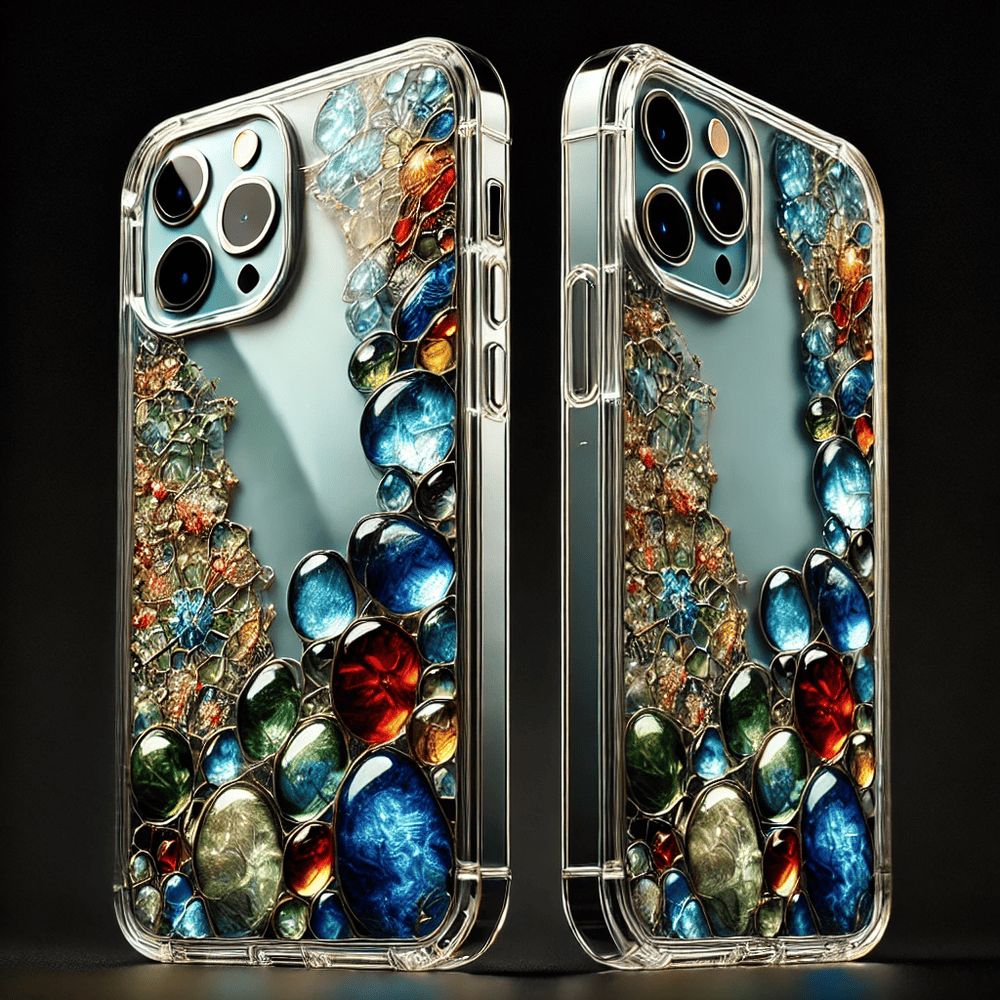 Glass Art Style Phone Case,Elegant and Artistic Design, Multiple Styles Available for iPhone, Samsung Galaxy, Google Pixel, Xiaomi