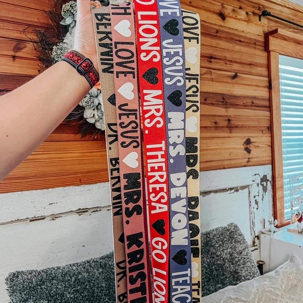 Teacher Crossbody Strap / Teacher Custom Gift / Teacher Badge Holder / Cell Phone Sling / Crossbody Phone Strap  / Teacher Accessories