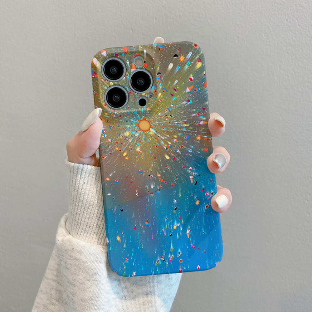 Vibrant Dreamscape Colorful Phone Case，Gradient Fantasy Protective Cover For iPhone, Samsung Galaxy, Google Pixel, Xiaomi