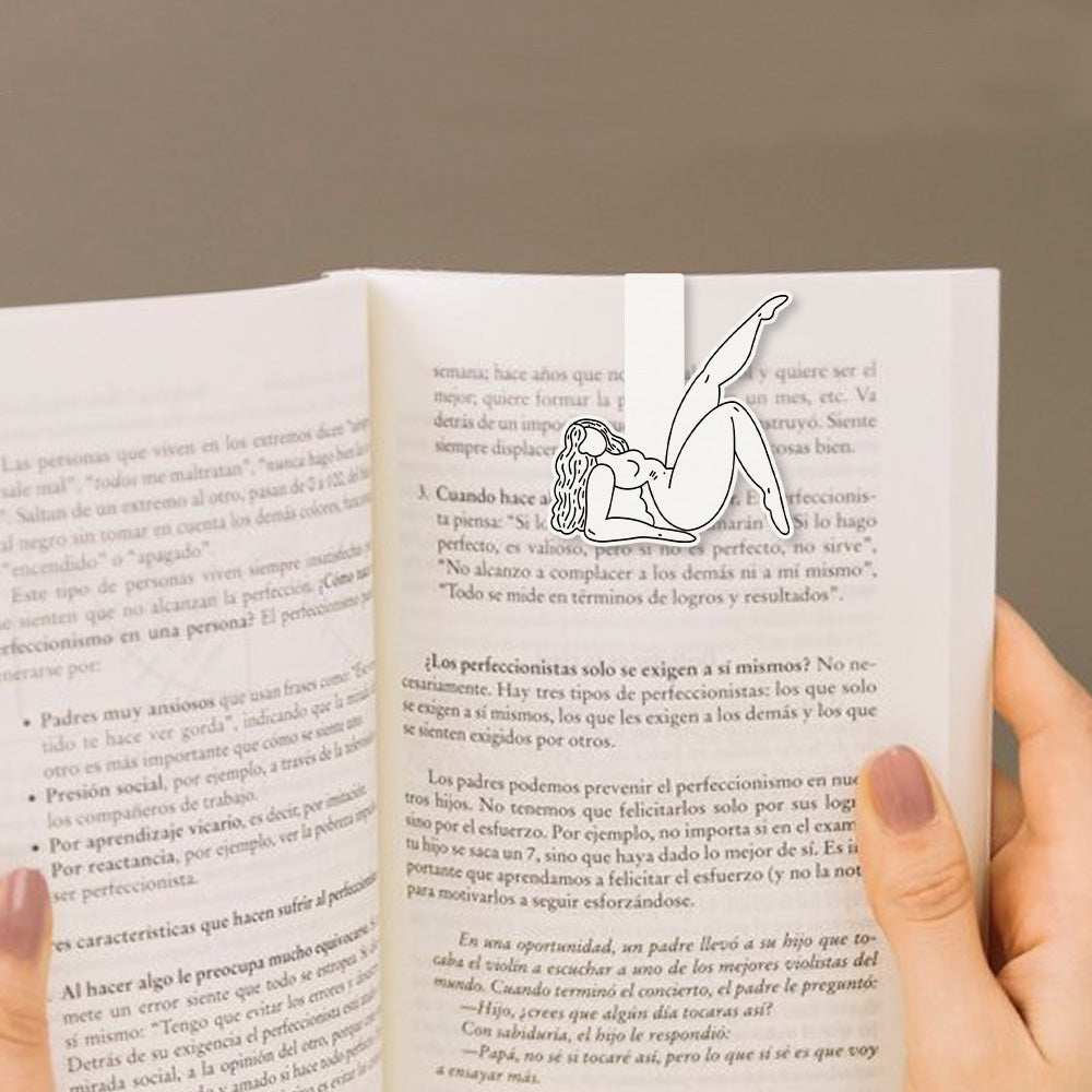 Modern Woman Shape Bookmark, Trendy Line Art Bookmark, A Special Gift for Book Lovers