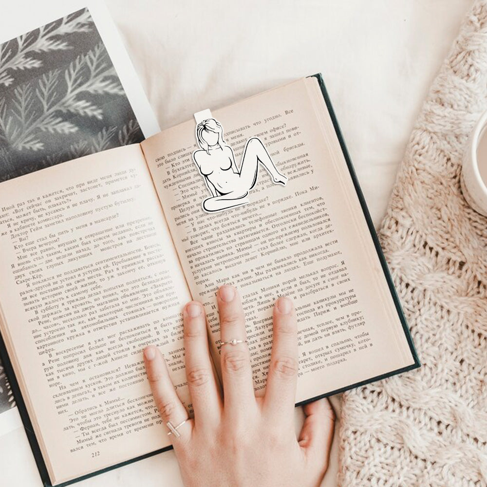 Modern Woman Shape Bookmark, Trendy Line Art Bookmark, A Special Gift for Book Lovers