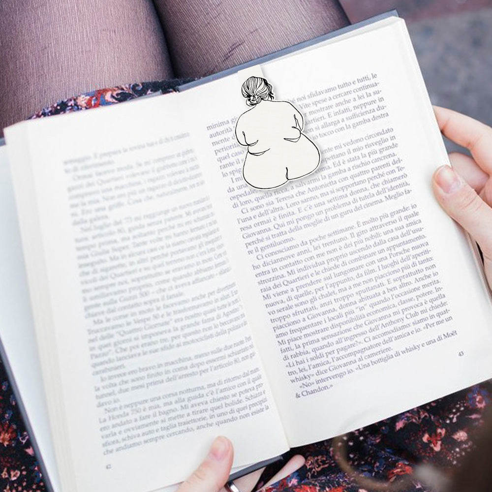 Modern Woman Shape Bookmark, Trendy Line Art Bookmark, A Special Gift for Book Lovers
