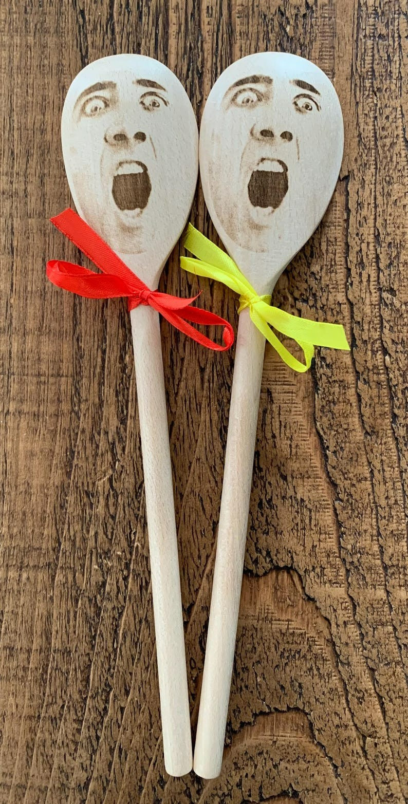 Have ANY FACE Engraved on a Spoon! Fun, unique and quirky gift! Stocking Filler, Secret Santa! Mother's / Father's Day, Milestone Birthday!