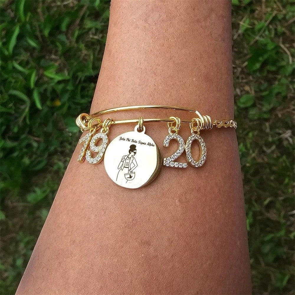 Divine Nine Sorority Charm Bracelet - HBCU Sorority Bracelet - African American Sorority - Sorority Birthday Gifts