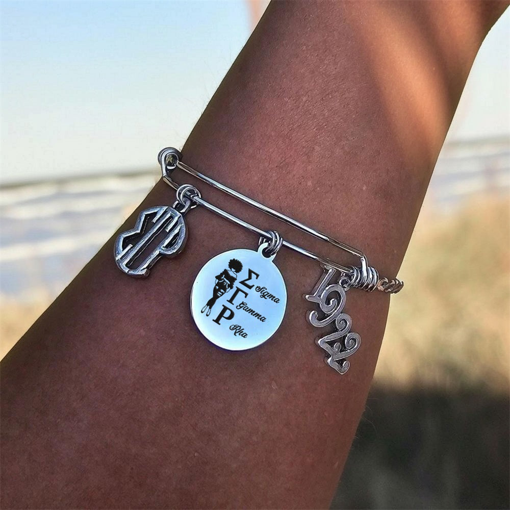 Divine Nine Sorority Charm Bracelet - HBCU Sorority Bracelet - African American Sorority - Sorority Birthday Gifts