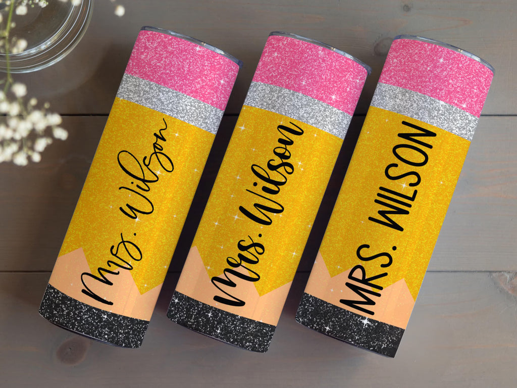 Teacher Gifts Teacher Tumbler Teacher Appreciation Gifts Teacher Christmas Gift Teacher Cup Pencil Tumbler Personalized Teacher Tumbler