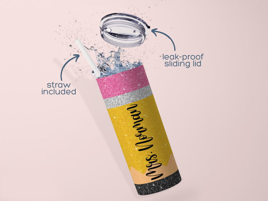 Teacher Gifts Teacher Tumbler Teacher Appreciation Gifts Teacher Christmas Gift Teacher Cup Pencil Tumbler Personalized Teacher Tumbler