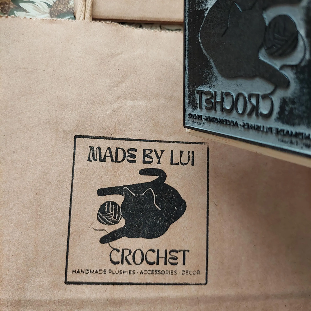 Custom Logo Wood Stamp for Business, Coffee Cup Stamp, Wedding Stamp with Ink Pad, Small Business Rubber Stamps, Kraft Paper Bag Branding, Small & Large Stamps for Mailers