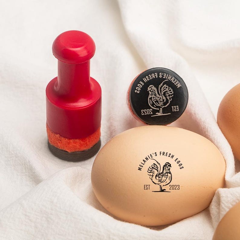 Egg Stamps Personalized Custom Egg Stamp, Chicken Coop Idea, Chicken Egg Stamp, Farm Stamper, Chicken Gifts, Hen Mini Egg Stamp For Farmer