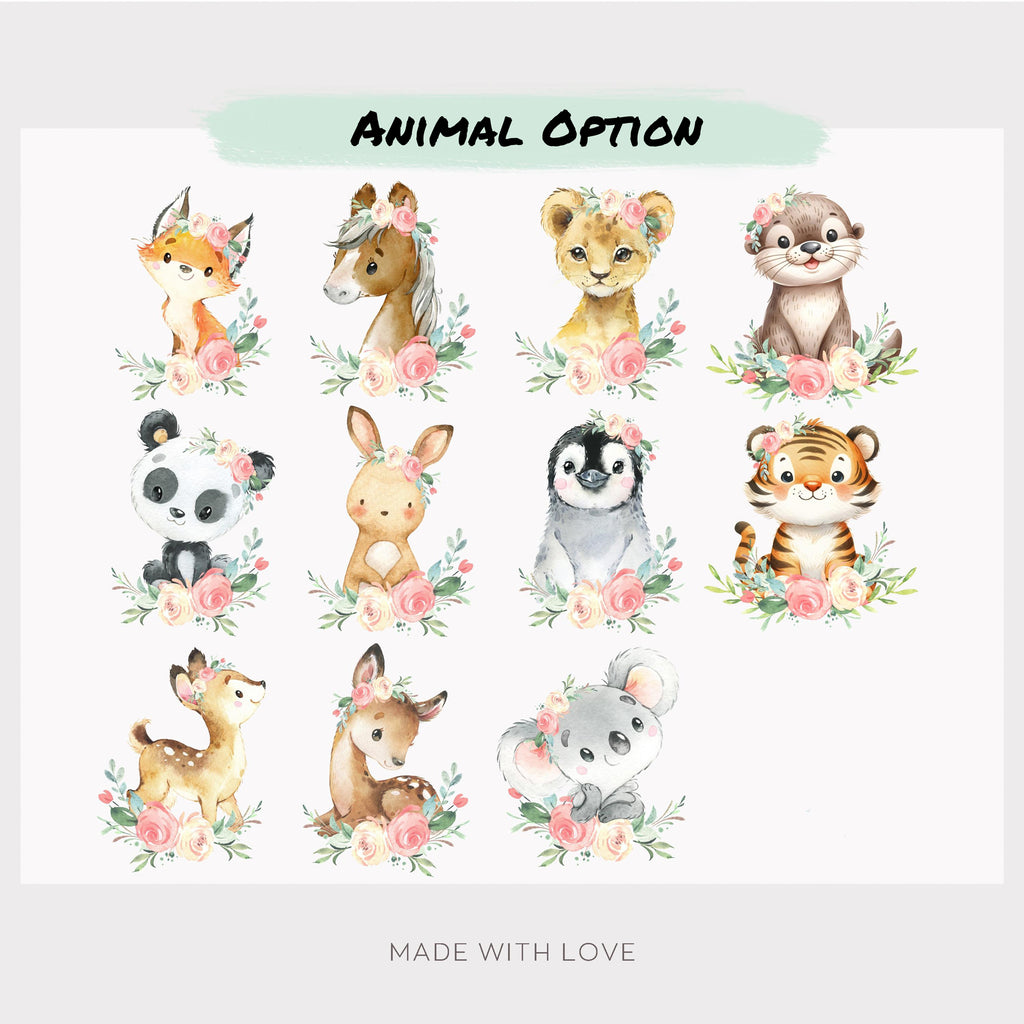 Personalized certificate folder animals, school start gift idea school child, school enrollment