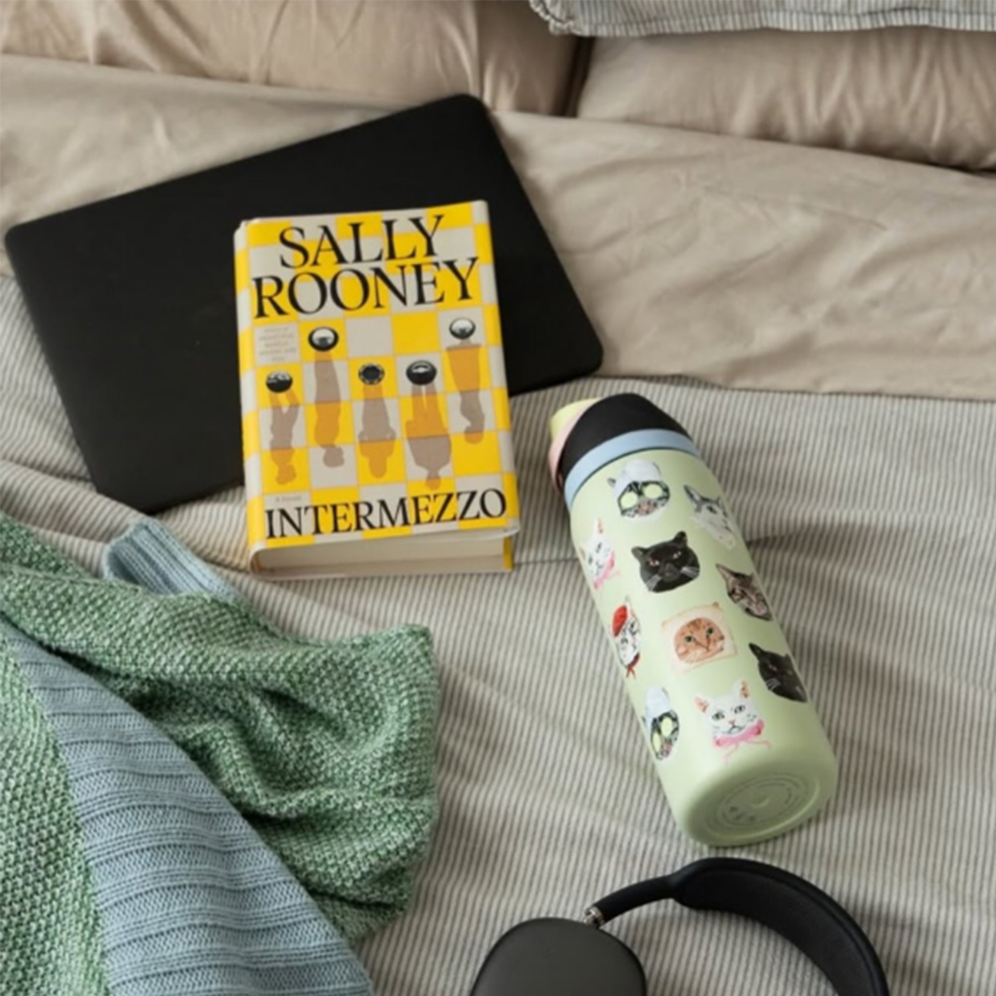 Cat Collage Water Bottle