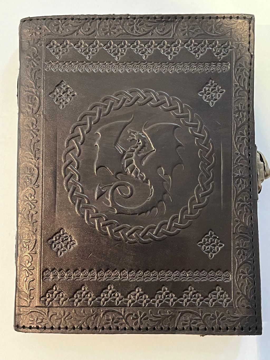 Celtic Dragon Leather Journal, Dragon Leather Notebook, Handmade Leather Journal, Dragon Journal Writing Notebook for Men & Women