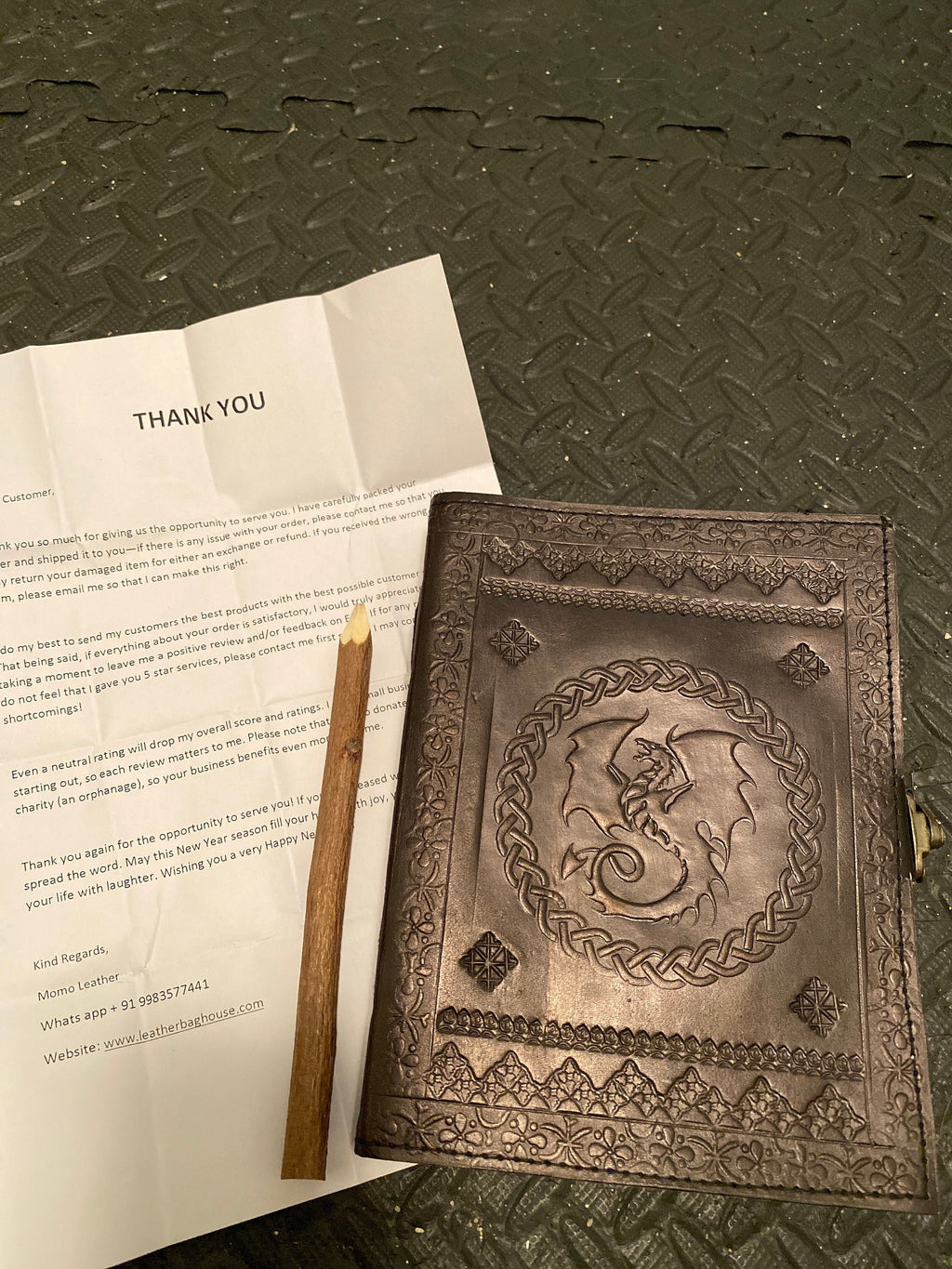 Celtic Dragon Leather Journal, Dragon Leather Notebook, Handmade Leather Journal, Dragon Journal Writing Notebook for Men & Women