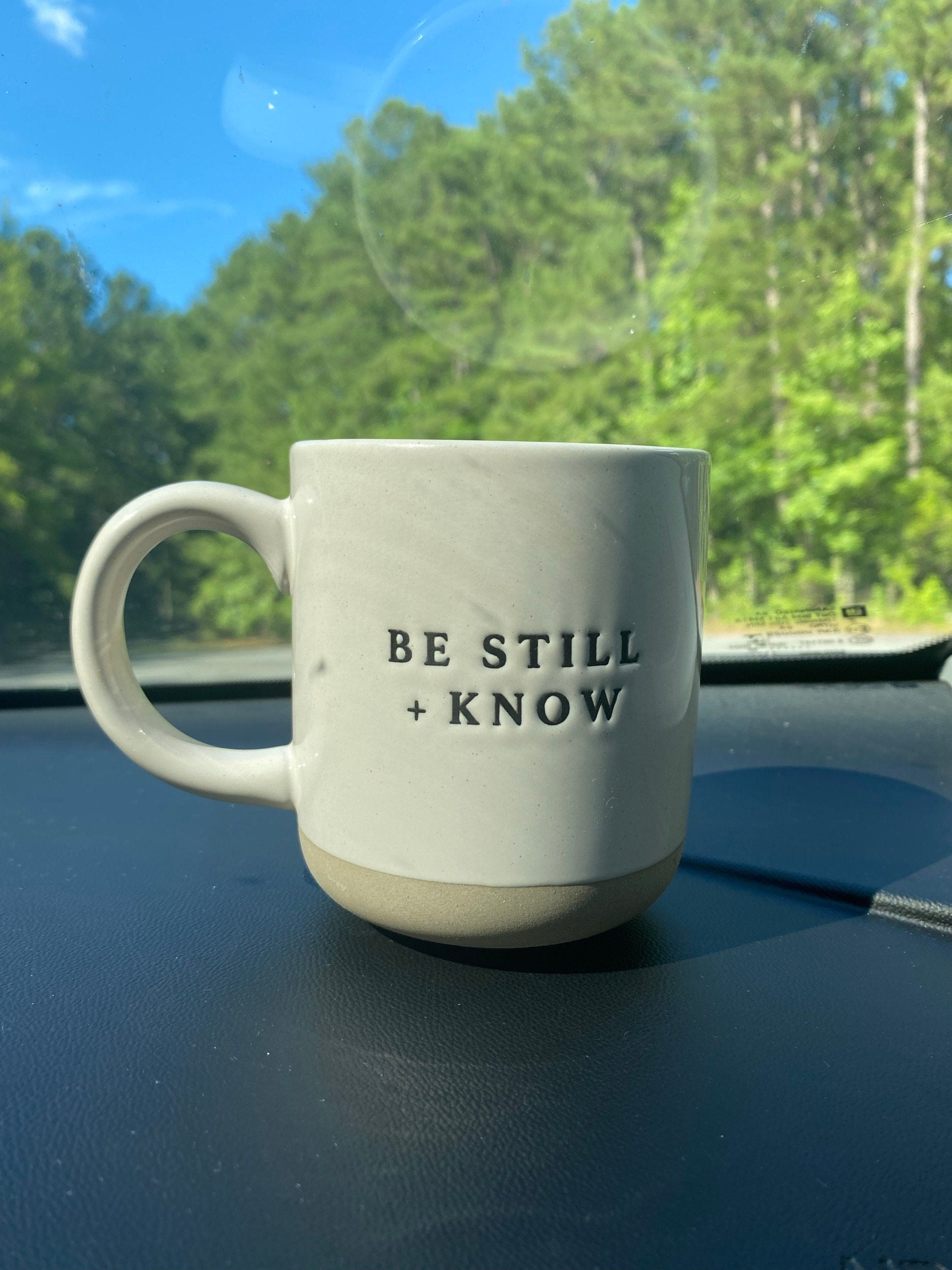 Be Still + Know Coffee Mug | Psalm 46:10 Scripture Coffee Mug | Christian Mug | Bible Verse Mug | Positive Coffee Mug | Bible Study Gift