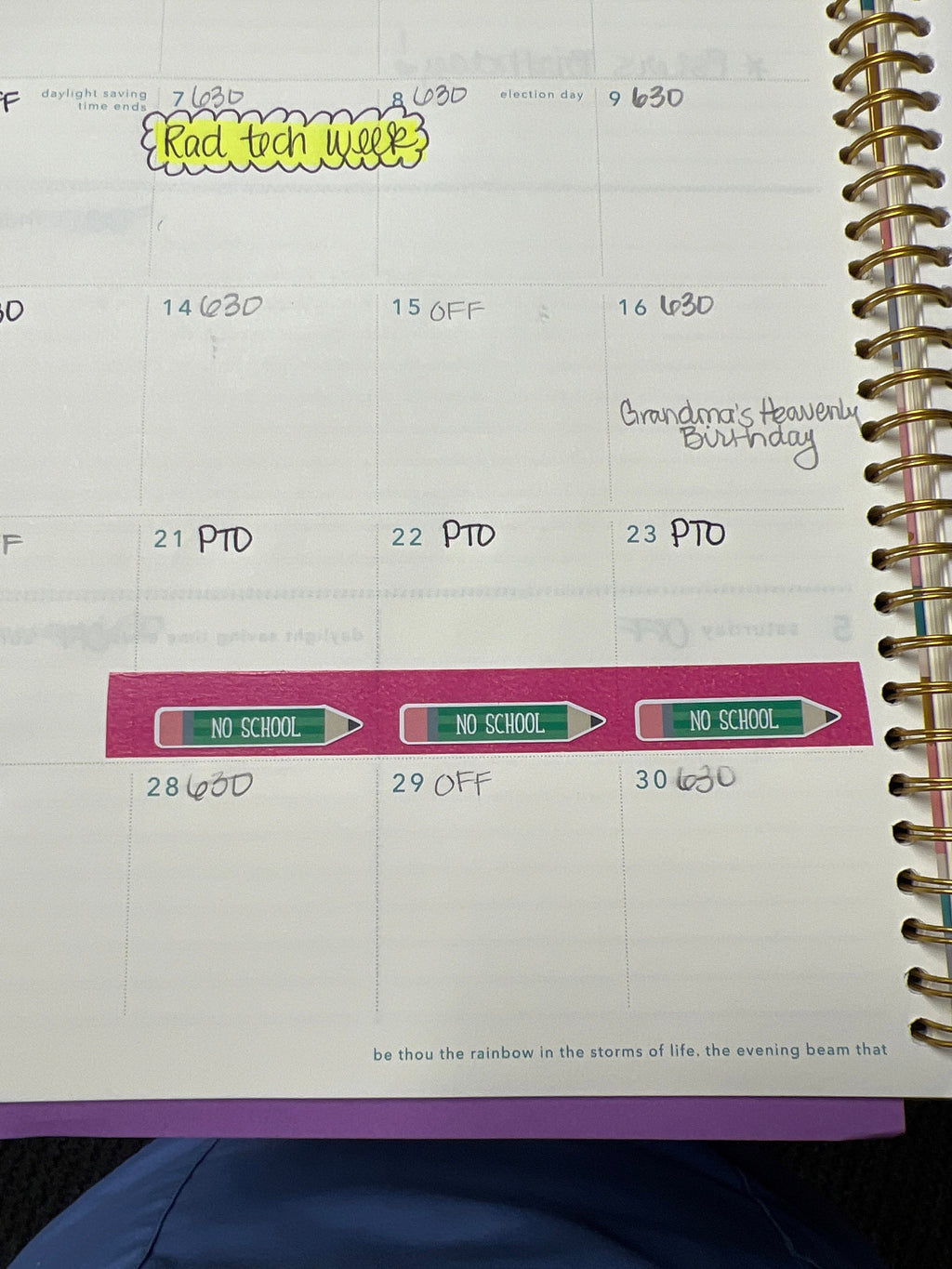 CUSTOM Pencil Label Sticker for Planners or Calendars [328]