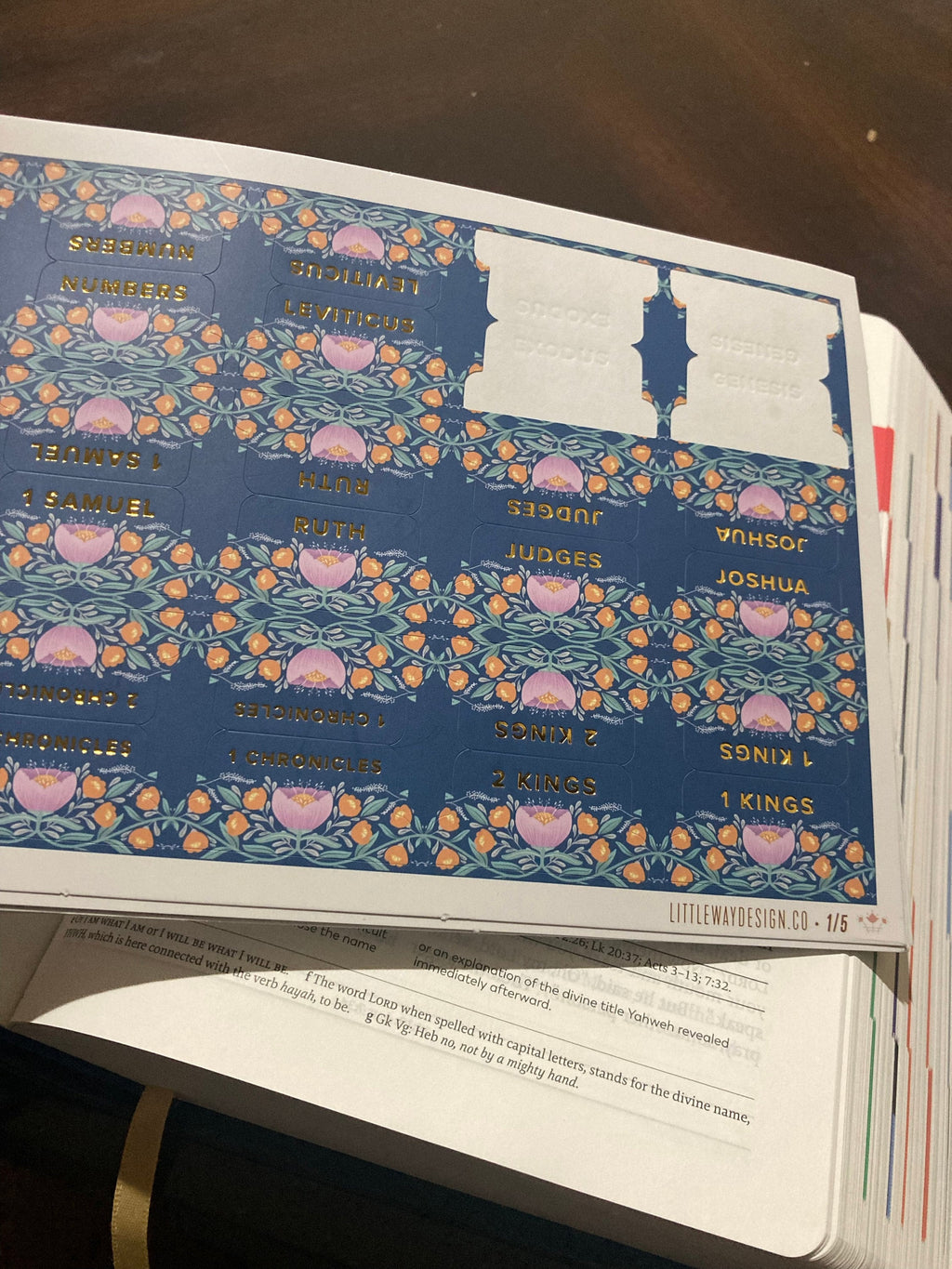 Mary's Garden Catholic Bible Tabs