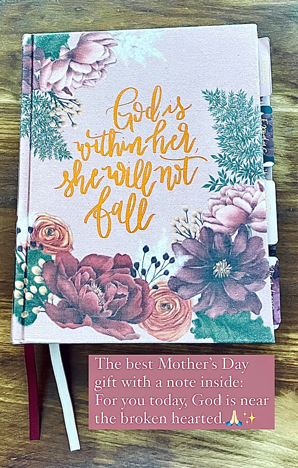 Beautiful NIV , Journaling, Notes Bible with Gorgeous handcrafted laminated Bible Tabs with gold lettering