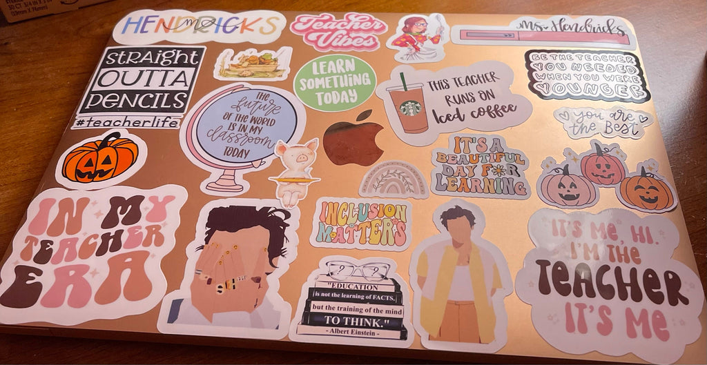 Teacher Appreciation Sticker Pack. Vibrant, Educational stickers for Classroom Decor & Teacher Gifts. Teacher Planners, Grading.