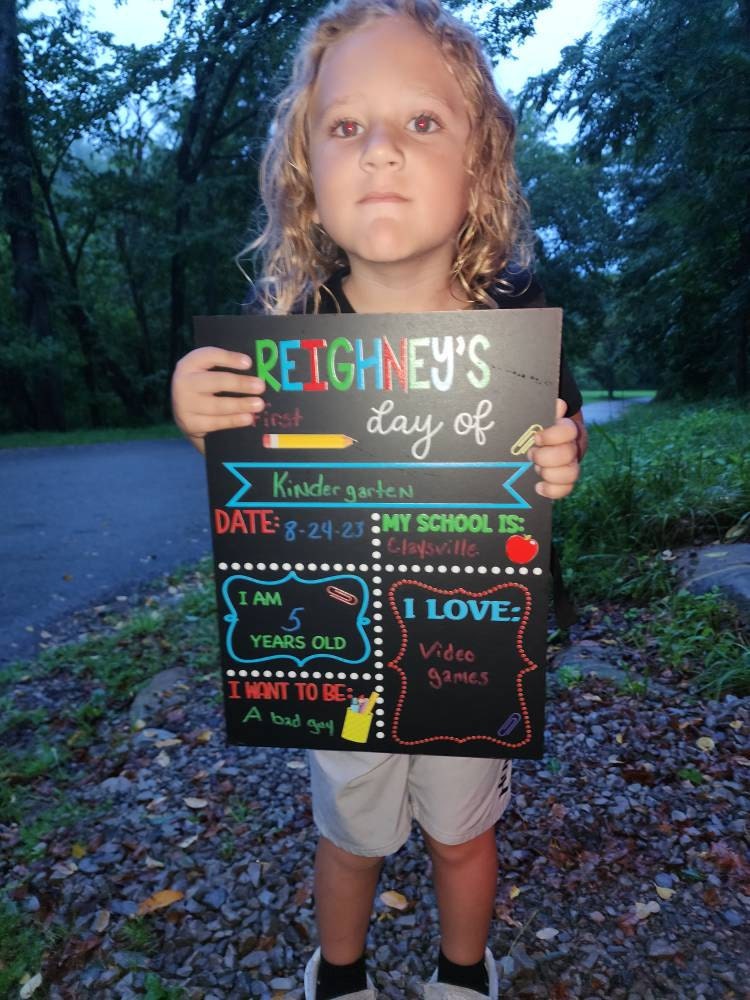 First Day of School Sign reusable, Back to School Chalkboard Sign, Milestone Chalkboard, 1st day of school sign, Last day of school sign