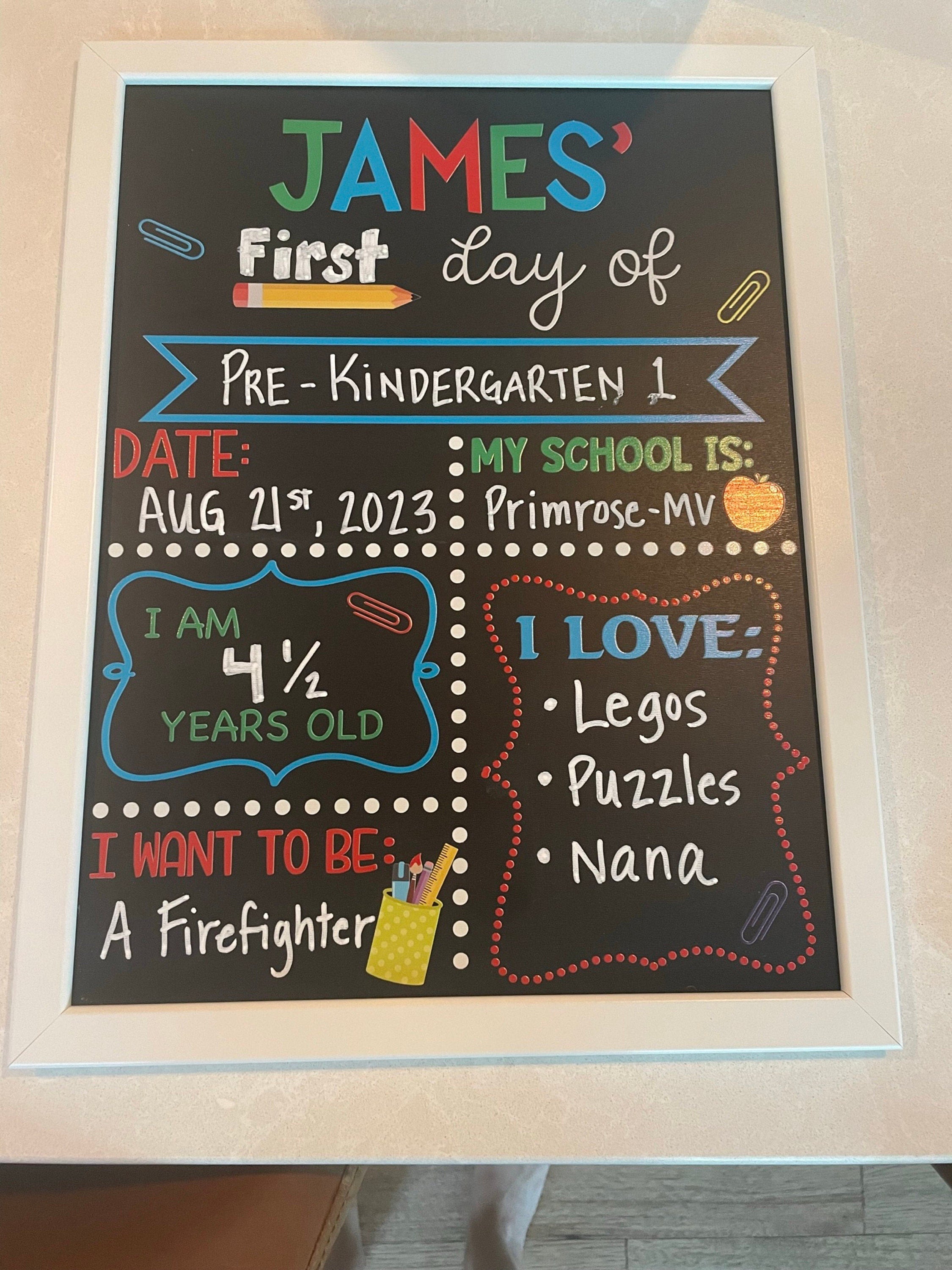 First Day of School Sign reusable, Back to School Chalkboard Sign, Milestone Chalkboard, 1st day of school sign, Last day of school sign
