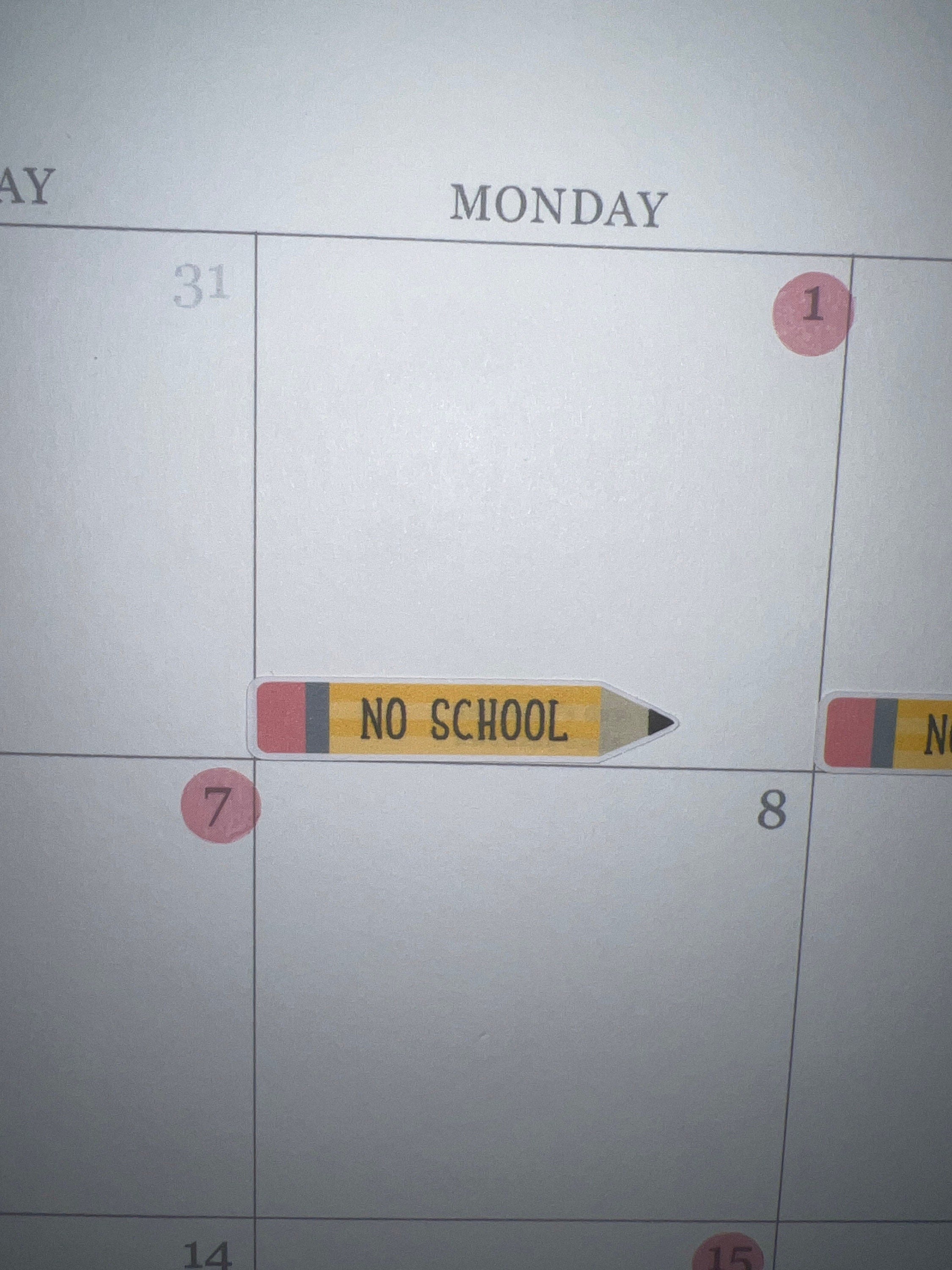 CUSTOM Pencil Label Sticker for Planners or Calendars [328]