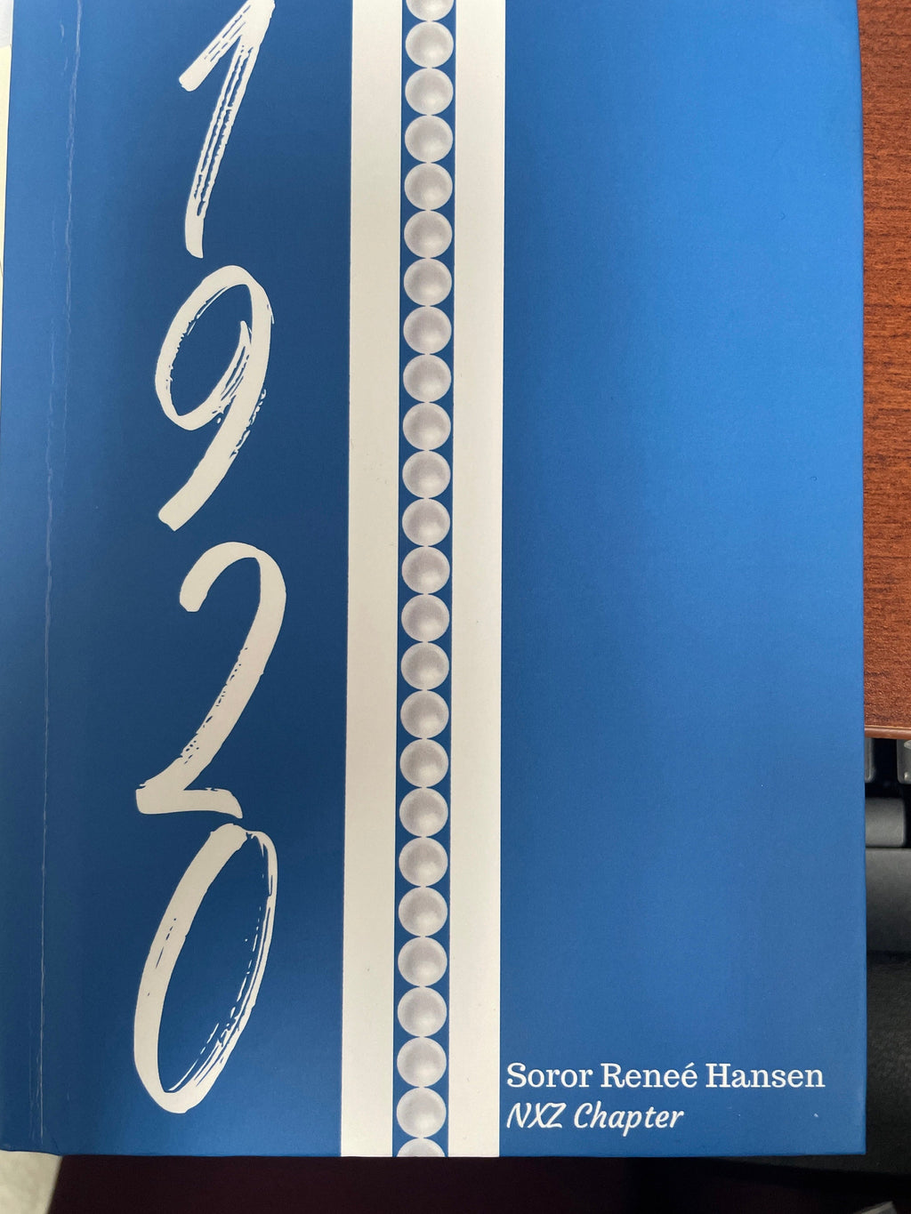 Personalized (Pearls) Zeta 1920 Jersey (Blue Cover) Hardcover Journal Matte | Diary | Blue and White | 1920 | ZPB Inspired | Sorority Gifts