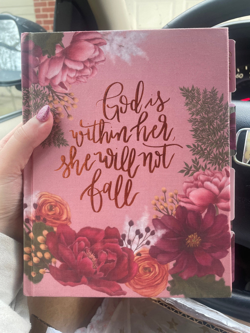 Beautiful NIV , Journaling, Notes Bible with Gorgeous handcrafted laminated Bible Tabs with gold lettering