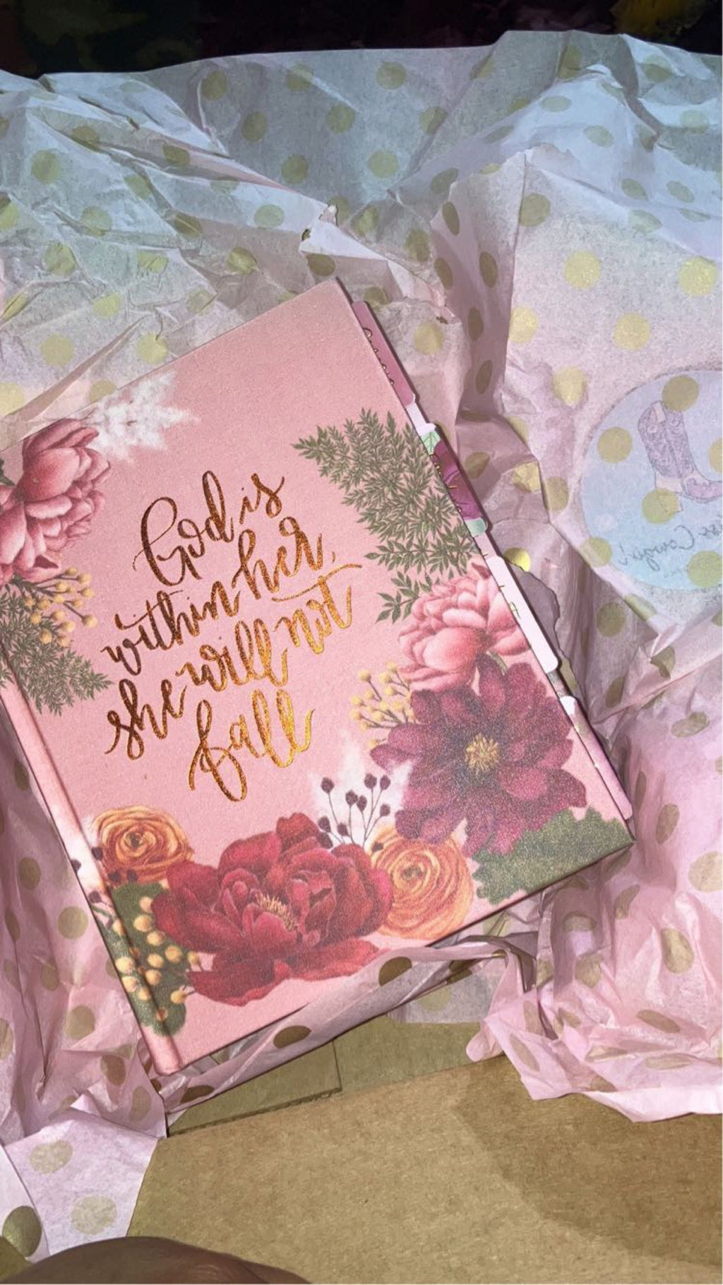 Beautiful NIV , Journaling, Notes Bible with Gorgeous handcrafted laminated Bible Tabs with gold lettering