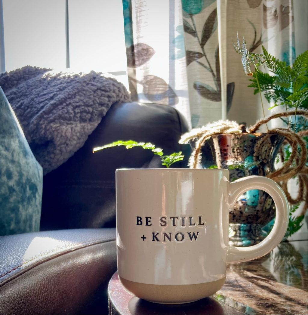 Be Still + Know Coffee Mug | Psalm 46:10 Scripture Coffee Mug | Christian Mug | Bible Verse Mug | Positive Coffee Mug | Bible Study Gift