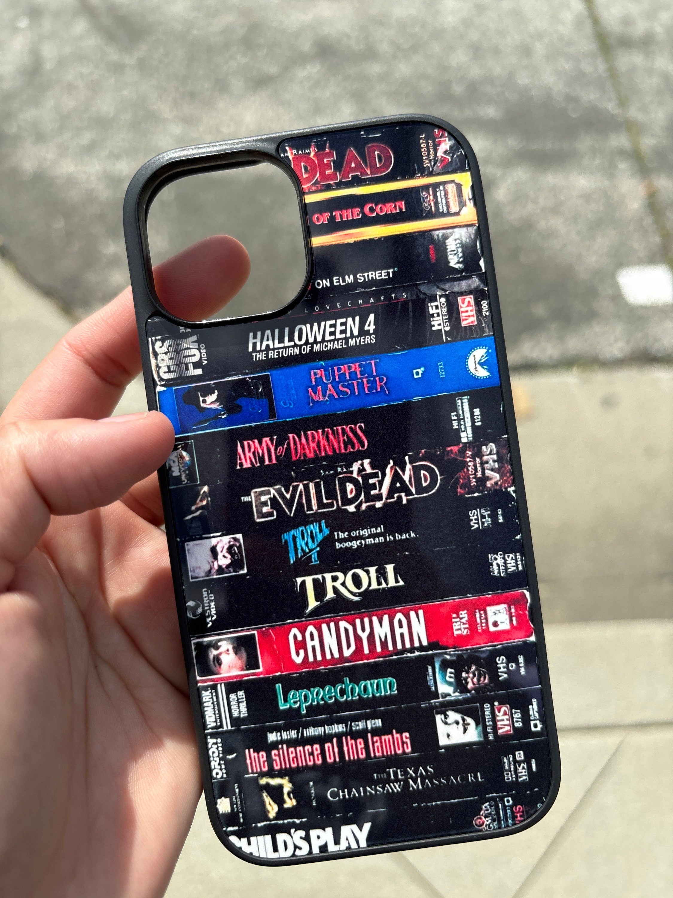 Retro Horror VHS tape phone case / Horror movie phone case / Scary spooky halloween / Gift for Horror movies lovers iPhone 15 14 13 12 11 SE